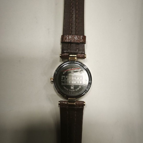 Rodolphe by Longines lady watch new, brown and gold color