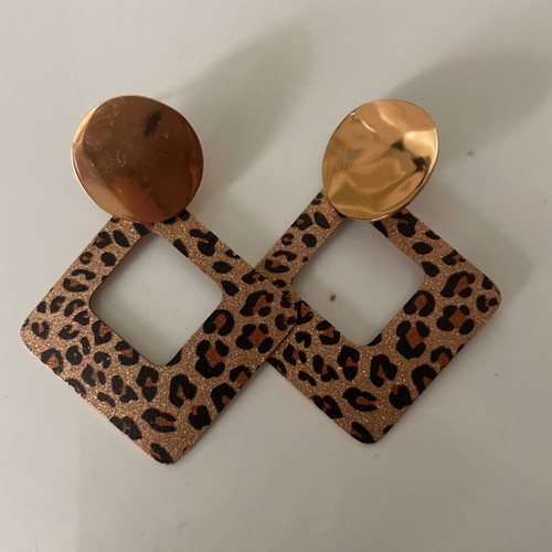 Leopard earrings new