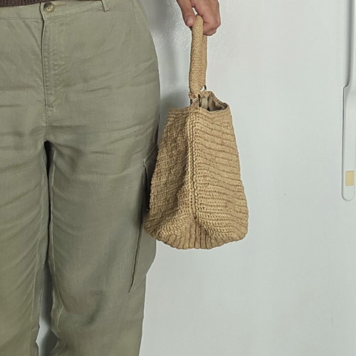 Ibeliv Raffia Shoulder Bag New, Straw Beige