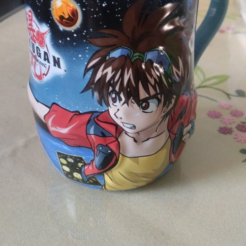 Bakugan promotional ceramic mug like new with embossed design