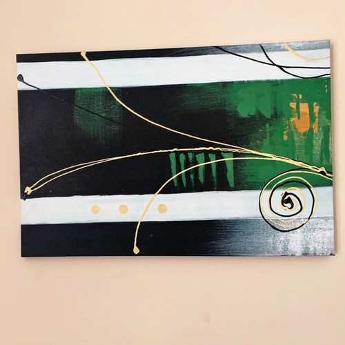 Four-panel canvas painting new