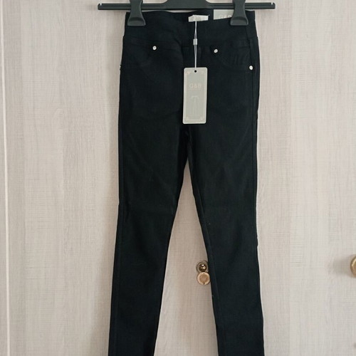 Elastic pants new, black, size S 36 8