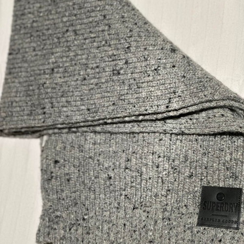 Superdry women's scarf used, knitted gray