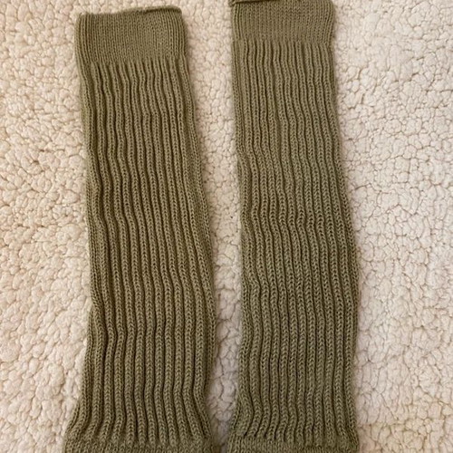 Beige leg warmers like new