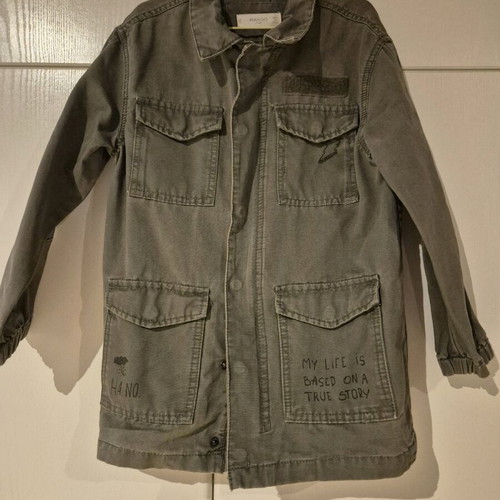 Mango light jacket like new for age 6-7