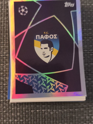 Topps Champions League 2025/2026 Νο528 Pafos badge σαν καινούργιο