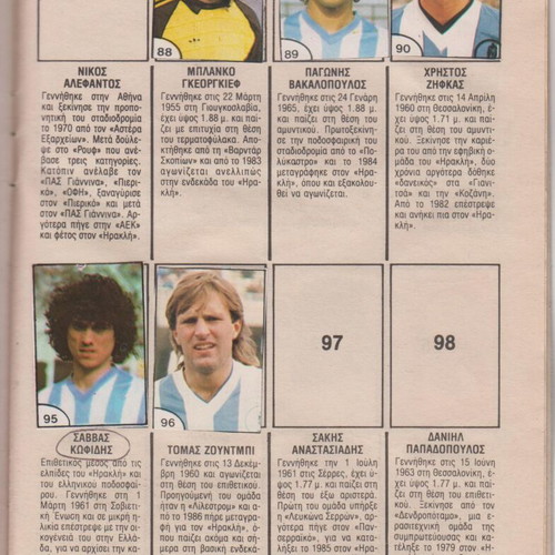 Blek football album 87-88 used with 145 stickers