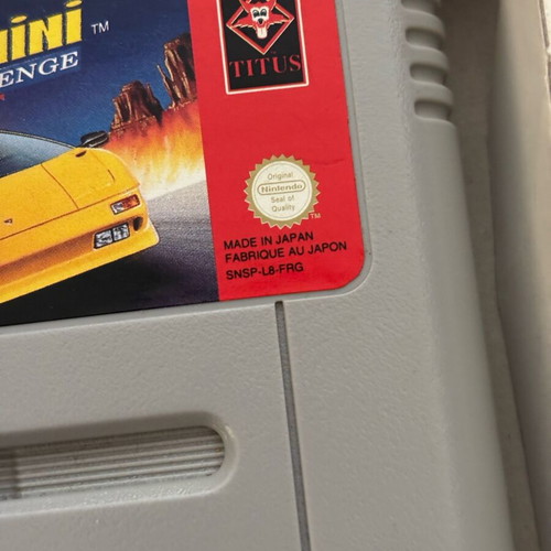 Lamborghini American Challenge Nintendo SNES used Greek version