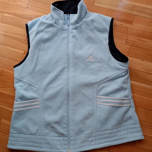 Adidas ClimaWarm reversible fleece and windproof vest used