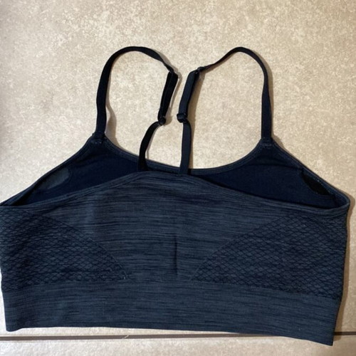 H&M sports bra medium dark gray like new with padding