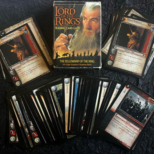 The Lord of the Rings TGC Gandalf starter pack like new, 63 cards