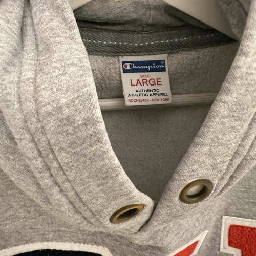 Champion hoodie grey like new, size L