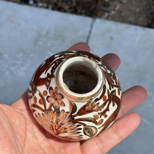 Handmade Ikaros Rhodes Ceramic Vase used, handpainted decorative