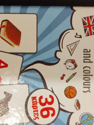 Alphabet and Colours Educational Flashcards, 36 cards