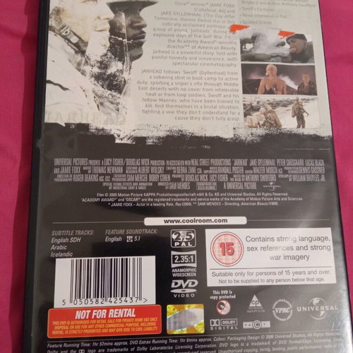 Jarhead DVD like new, action adventure, subbed