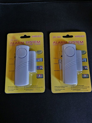 Alarm systems for doors, windows and balcony doors, new, pack of 2