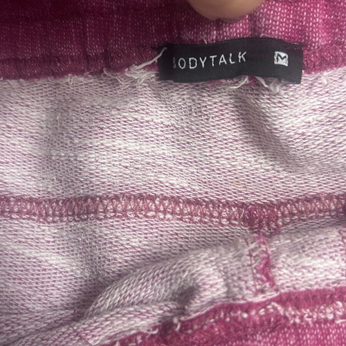BodyTalk men's distressed red/pink shorts, size M