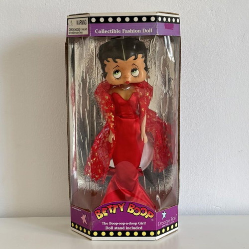 Vintage collectible Betty Boop doll new with box and stand