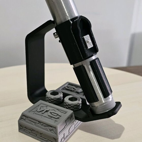 Yoda Lightsaber Replica 3D Printed new with display stand