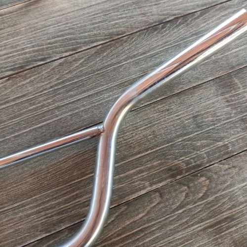 Silver bicycle handlebar with stem like new