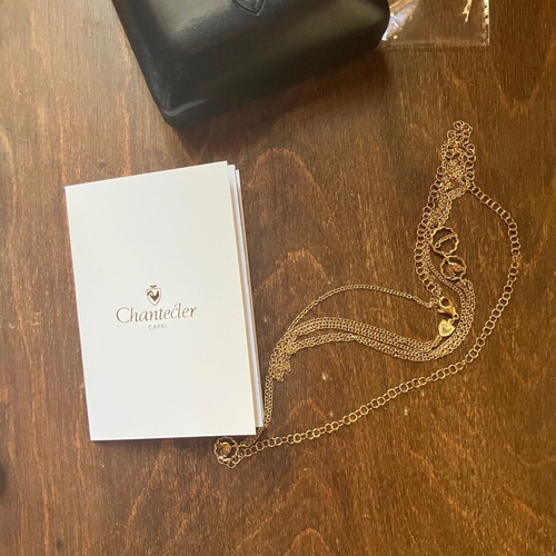 Chantecler 9K Gold Long Necklace like new, 88cm