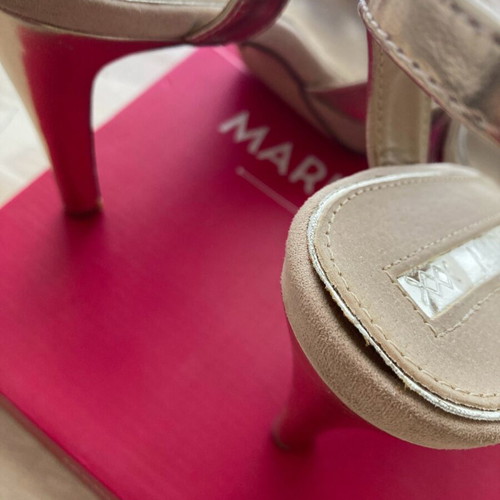 Mariamare sandals 12cm heel size 40 pink gold like new