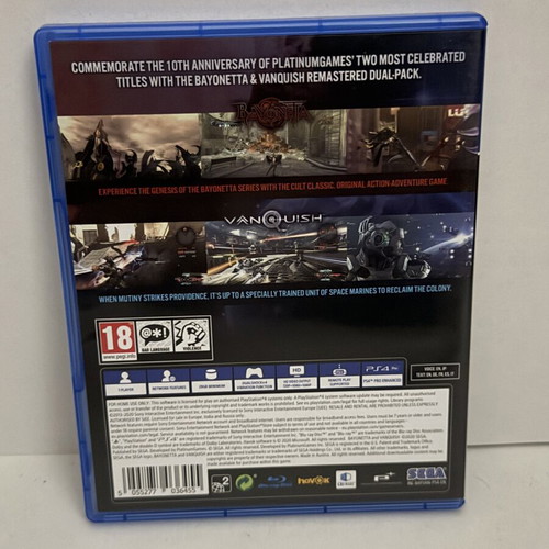 Bayonetta & Vanquish 10th Anniversary Bundle PS4 game like new