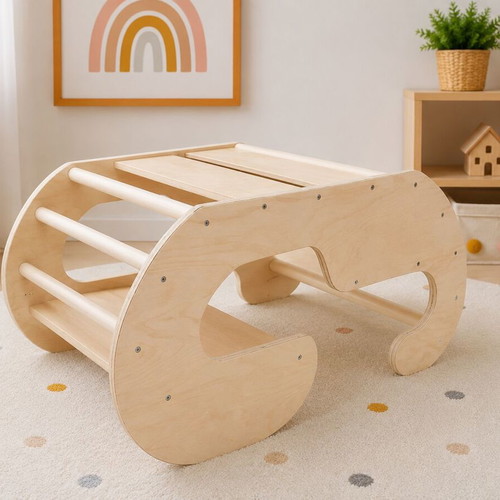 Montessori Children's Desk and Climbing Frame 2 in 1 custom made
