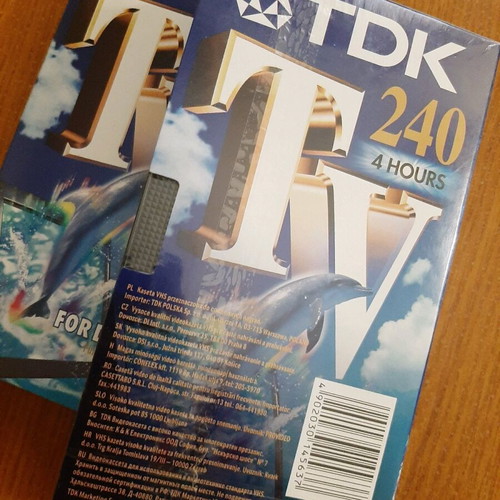 TDK VHS tapes new, pack of 2 x 4 hours