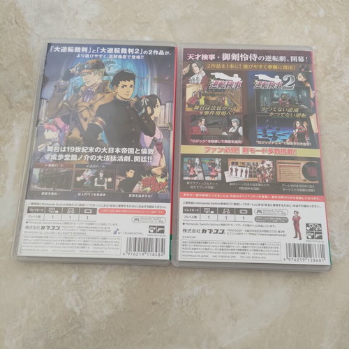 Nintendo Switch Ace Attorney Investigation Collection and The Great Ace Attorney Chronicle like new