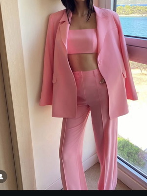 Pink suit 3 pieces new Tania Christoforatou