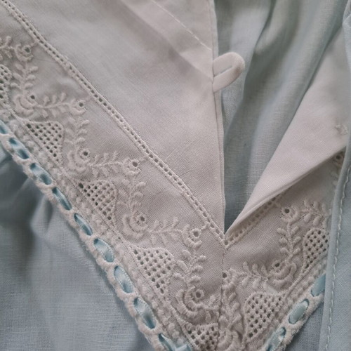 Maxi cotton nightgown like new, size L, blue