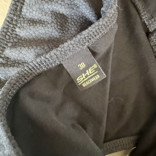 She Beachwear One-Piece Swimsuit like new, black, size M