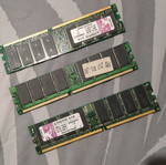 DDR SDRAM RAM modules used