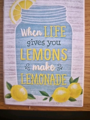 Wooden decorative sign Lemonade like new, 13×18 cm