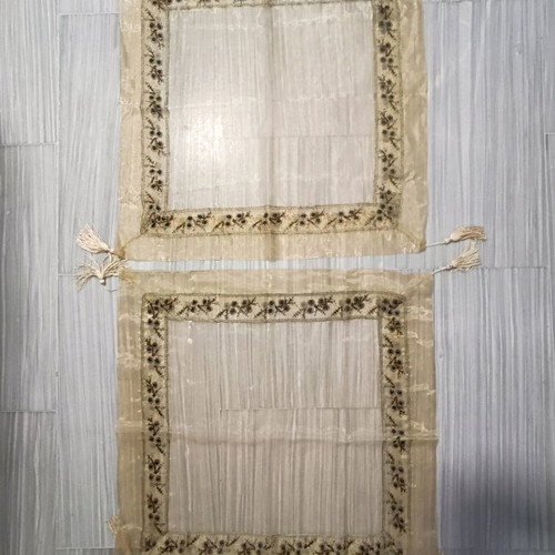 Decorative table linens set new, 4 pieces, gold beige