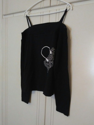 Mexx long sleeve women's blouse used, black, size XL