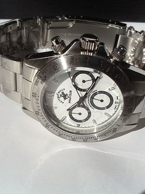 Beverly Hills Polo Club Daytona Chronograph 40 mm καινούργιο unisex ασημί άσπρο