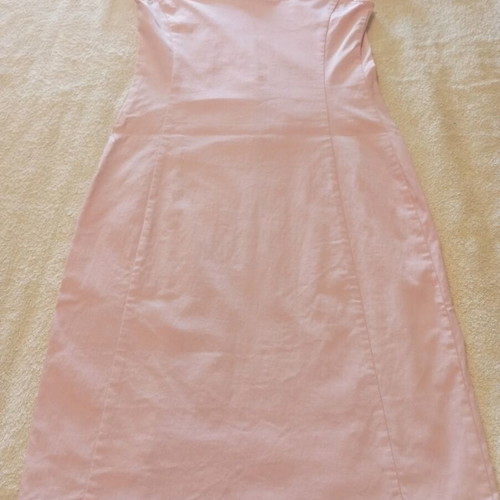 Zara Pink Midi Off-the-Shoulder Dress like new