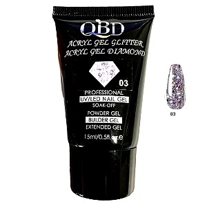 QBD Acrygel Uv/Led Diamond Glitter #03-15ml