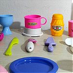  Πλαστικά παιχνιδάκια, κουζινικά, φρούτα, τουβλάκια, εργαλεία