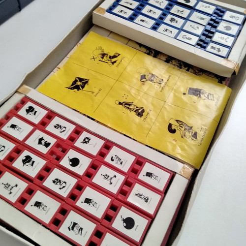 Vintage Stratego board game by Aper Toys used, 1970s complete set
