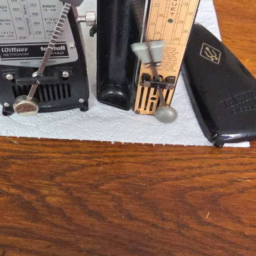 Vintage Bakelite Metronomes used, Taktell Piccolo and Maelzel Paquet