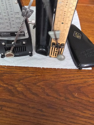 Vintage Bakelite Metronomes used, Taktell Piccolo and Maelzel Paquet
