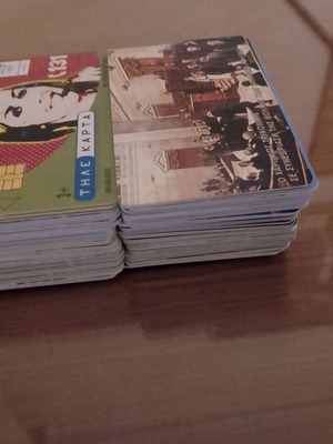 Phone cards used, pack of over 100 assorted