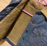 Jean jacket Dolce and Gabbana with beige fur lining new