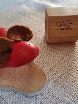 Plan toys ξύλινη καστανιέτα και 2 καλειδοσκόπια σαν καινούργια
