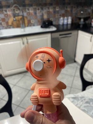 Children's bubble fan toy set like new