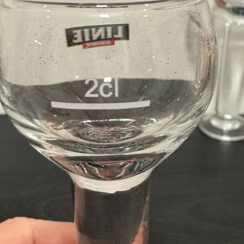 Glasses for ouzo or aperitif like new, set of 2