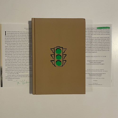 Greenlights hardcover memoir by Matthew McConaughey